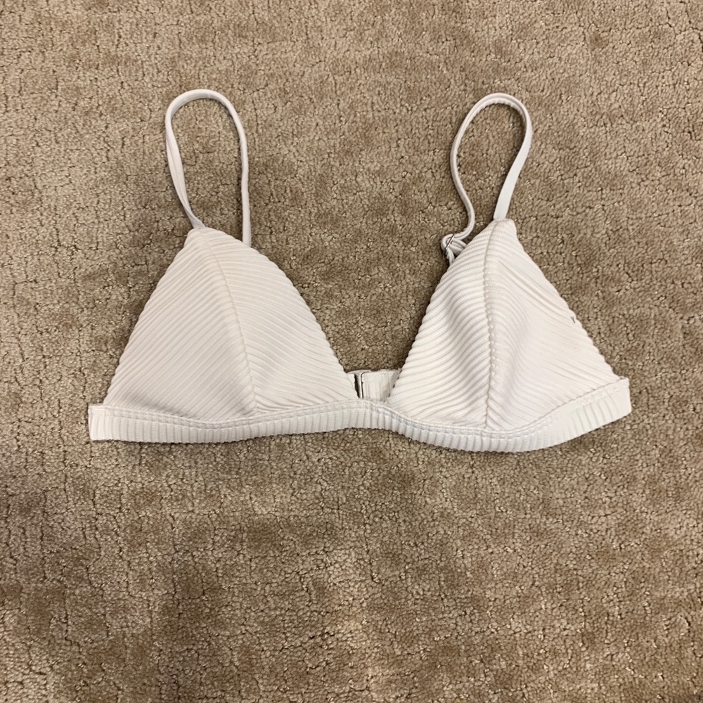 White hollister swimsuit top